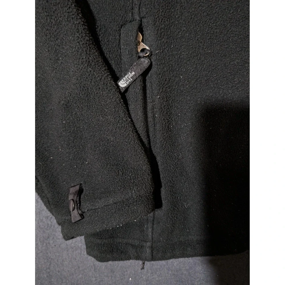 North Face Jacket Mens Small Black Full Zip Fleece Polartec Outdoors Hiking Warm